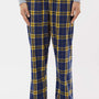 Boxercraft Womens Haley Flannel Pants w/ Pockets - Navy Blue/Gold