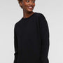LAT Womens Weekend Fleece Crewneck Sweatshirt - Black