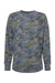 LAT 3525 Womens Weekend Fleece Crewneck Sweatshirt Vintage Camo Flat Front