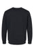LAT 6925 Mens Elevated Fleece Crewneck Sweatshirt Black Flat Back