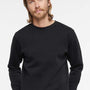 LAT Mens Elevated Fleece Crewneck Sweatshirt - Black