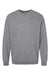 LAT 6925 Mens Elevated Fleece Crewneck Sweatshirt Heather Granite Grey Flat Front
