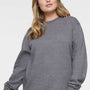 LAT Mens Elevated Fleece Crewneck Sweatshirt - Heather Granite Grey