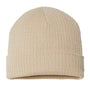 Atlantis Hats Unisex Sustainable Rib Cuffed Beanie - Light Beige