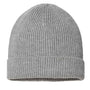 Atlantis Hats Unisex Sustainable Fine Rib Cuffed Beanie - Light Grey Melange