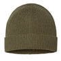 Atlantis Hats Unisex Sustainable Fine Rib Cuffed Beanie - Olive Green