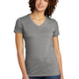 Allmade Womens Short Sleeve V-Neck T-Shirt - Aluminum Grey