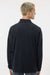 Augusta Sportswear 6863 Mens Eco Revive Micro Lite Fleece 1/4 Zip Pullover Black Model Back