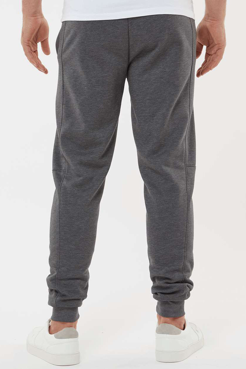 Augusta Sportswear 6868 Mens Eco Revive 3 Season Fleece Jogger Sweatpants w/ Pockets Heather Carbon Grey Model Back