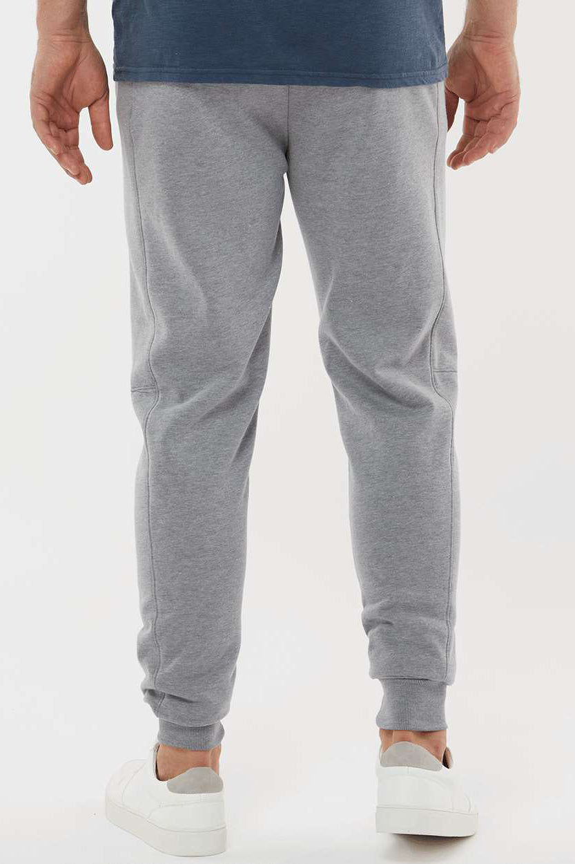 Augusta Sportswear 6868 Mens Eco Revive 3 Season Fleece Jogger Sweatpants w/ Pockets Heather Grey Model Back