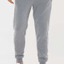 Augusta Sportswear Mens Eco Revive 3 Season Fleece Jogger Sweatpants w/ Pockets - Heather Grey - Closeout