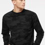 Independent Trading Company Mens Crewneck Sweatshirt - Black Camo