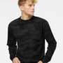 Independent Trading Co. Mens Crewneck Sweatshirt - Black Camo - NEW