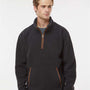 Boxercraft Mens Everest Fleece 1/4 Sweatshirt - Black - NEW