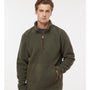 Boxercraft Mens Everest Fleece 1/4 Sweatshirt - Olive Green - NEW