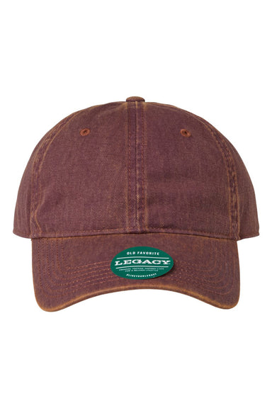 Legacy OFAST Mens Old Favorite Solid Twill Hat Burgundy Flat Front