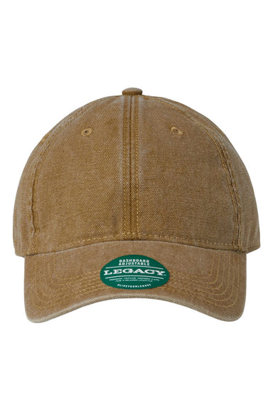 Legacy DTAST Mens Dashboard Solid Twill Hat Camel Flat Front