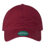 Legacy Mens Relaxed Twill Adjustable Dad Hat - Burgundy - NEW