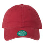 Legacy Mens Relaxed Twill Adjustable Dad Hat - Cardinal Red - NEW