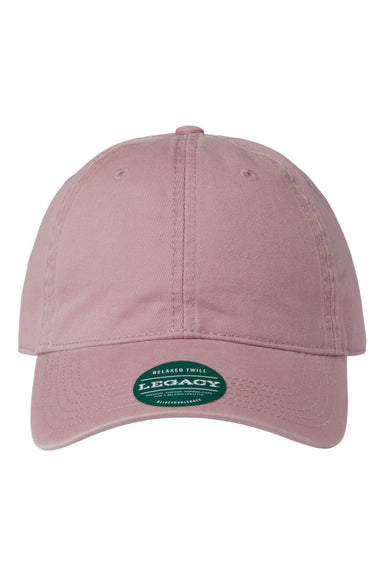 Legacy EZA Mens Relaxed Twill Dad Hat Dusty Rose Pink Flat Front