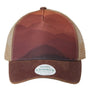 Legacy Hats Mens Old Favorite Snapback Trucker Hat - Mt Sunset/Maroon/Khaki