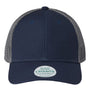 Legacy Hats Mens Lo Pro Snapback Trucker Hat - Navy Blue/Dark Grey