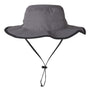 The Game Hats Mens Ultralight UPF 30+ Boonie Hat - Dark Grey/Black