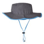 The Game Hats Mens Ultralight UPF 30+ Boonie Hat - Dark Grey/Columbia Blue