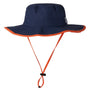 The Game Mens Ultralight UPF 30+ Boonie Hat - Navy Blue/Orange - NEW
