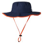 The Game Hats Mens Ultralight UPF 30+ Boonie Hat - Navy Blue/Orange
