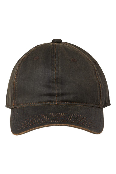 The Game GB425 Mens Rugged Blend Hat Espresso Brown Flat Front