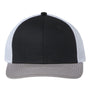 The Game Mens Everyday Snapback Trucker Hat - Black/Grey/White - NEW