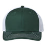 The Game Hats Mens Everyday Snapback Trucker Hat - Dark Green/White