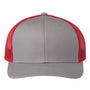 The Game Hats Mens Everyday Snapback Trucker Hat - Grey/Red
