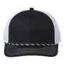The Game Mens Everyday Rope Snapback Trucker Hat - Black/White - NEW