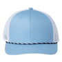 The Game Mens Everyday Rope Snapback Trucker Hat - Columbia Blue/White - NEW