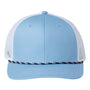 The Game Hats Mens Everyday Rope Snapback Trucker Hat - Columbia Blue/White