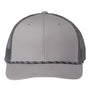 The Game Mens Everyday Rope Snapback Trucker Hat - Light Grey/Charcoal Grey - NEW