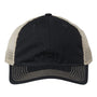 The Game Mens Soft Snapback Trucker Hat - Black/Khaki - NEW