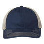 The Game Mens Soft Snapback Trucker Hat - Navy Blue/Khaki - NEW