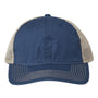 The Game Mens Soft Snapback Trucker Hat - Vintage Blue/Khaki - NEW