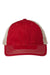 The Game GB880 Mens Soft Trucker Hat Vintage Red/Khaki Flat Front