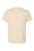 Alternative 1270 Mens Botanical Dye Short Sleeve Crewneck T-Shirt Heather Pale Turmeric Yellow Flat Back