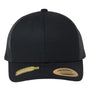 Yupoong Hats Mens Sustainable Retro Snapback Trucker Hat - Black
