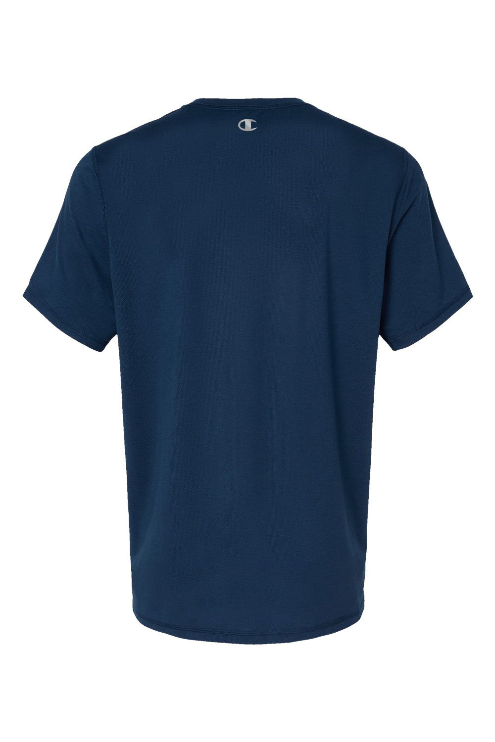 Champion CHP160 Mens Sport Short Sleeve Crewneck T-Shirt Navy Blue Flat Back