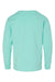 ComfortWash By Hanes GDH275 Youth Garment Dyed Long Sleeve Crewneck T-Shirt Mint Flat Back