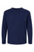 ComfortWash By Hanes GDH275 Youth Garment Dyed Long Sleeve Crewneck T-Shirt Navy Blue Flat Front