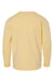 ComfortWash By Hanes GDH275 Youth Garment Dyed Long Sleeve Crewneck T-Shirt Summer Squash Yellow Flat Back
