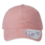 Infinity Her Womens Pigment Dyed Moisture Wicking Adjustable Hat - Dusty Pink/Floral - NEW