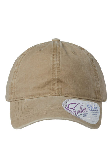 Infinity Her CASSIE Womens Pigment Dyed Hat Khaki/Camo Flat Front